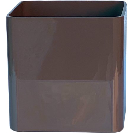 vaso cubik tortora lucido cm 16