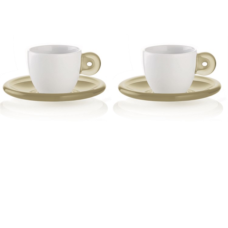 Set 2 Tazzine Da Caffe Gocce Sabbia