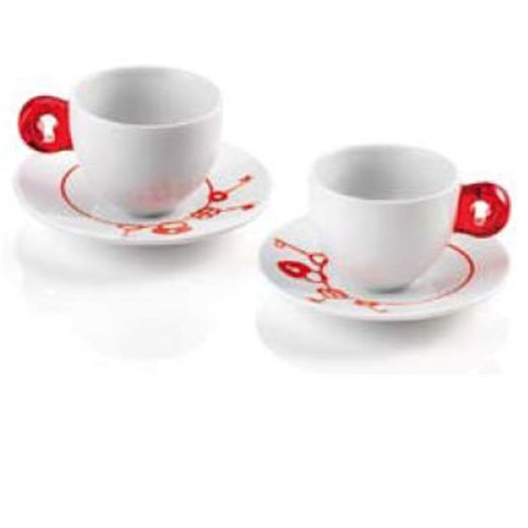 Set 2 Tazzine Caffe Love Key