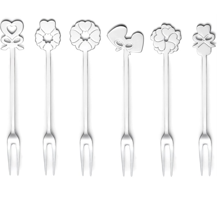 Set 6 Forchettine Da Aperitivo Love