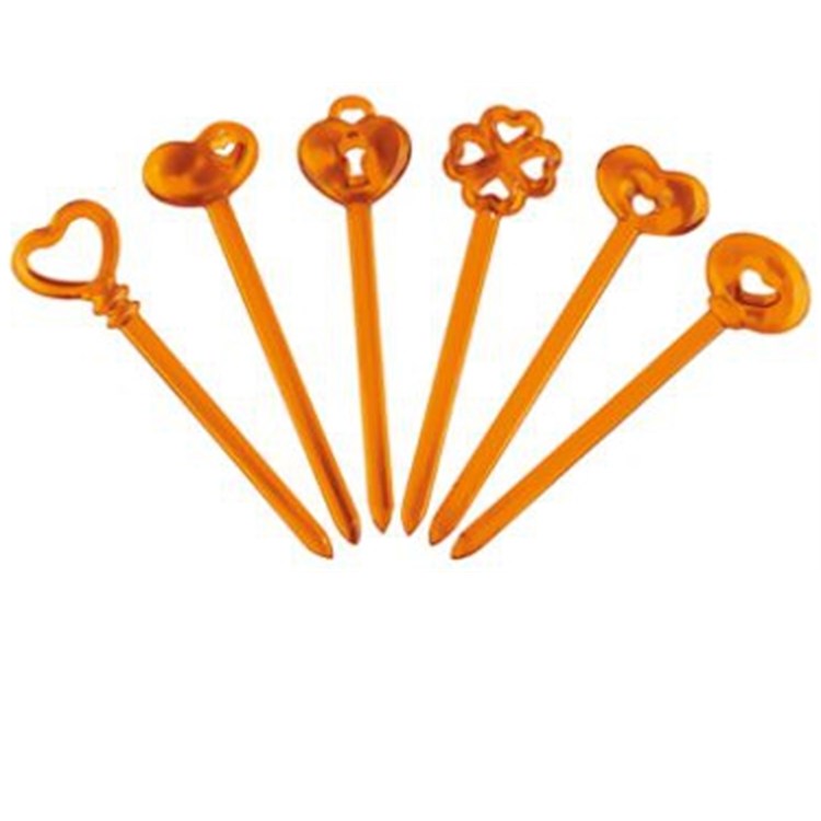 Set 6 Stecchini Per Aperitivi Arancio