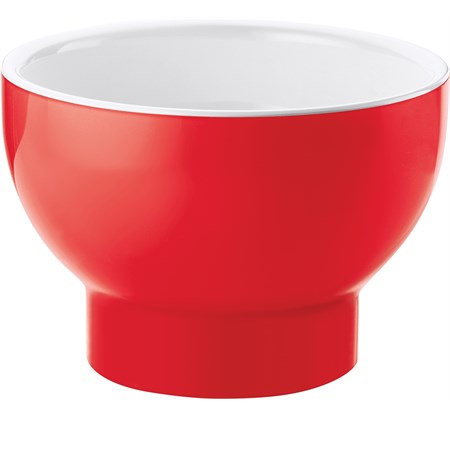 coppa bicolore rosso per microonde