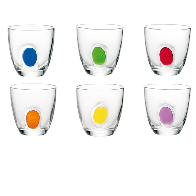 Set 6 Bicchieri Acqua Gocce
