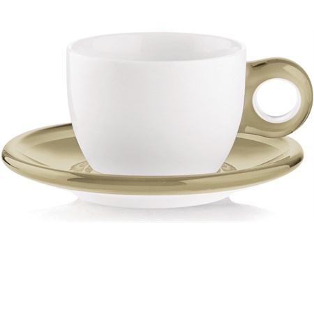 set 2 tazze da cappuccino sabbia guzzini
