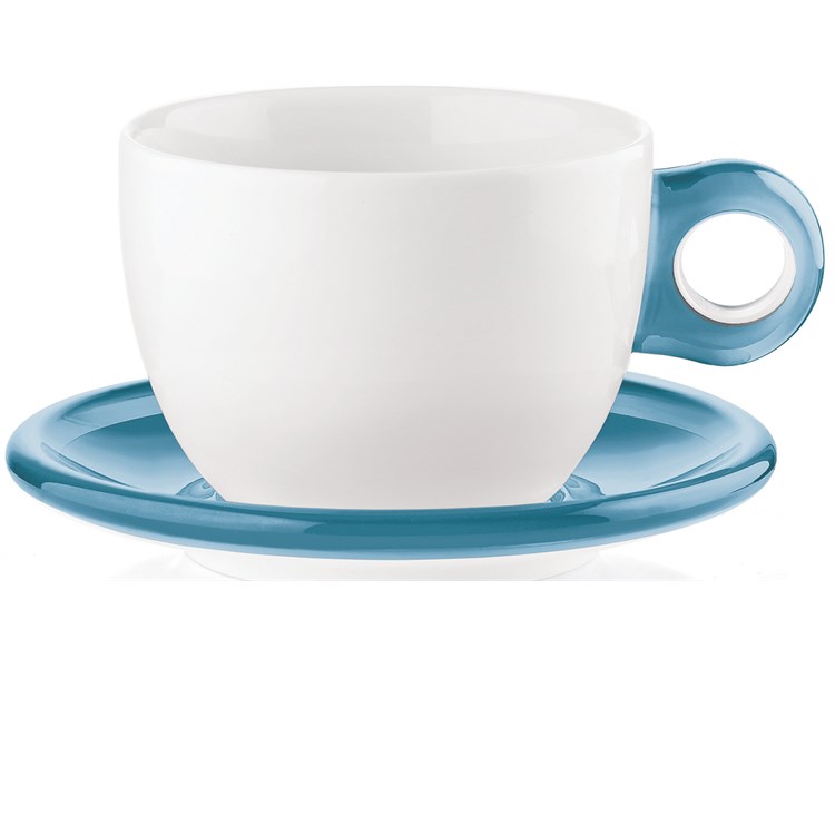 Set 2 tazze da colazione Azzurro Mare 