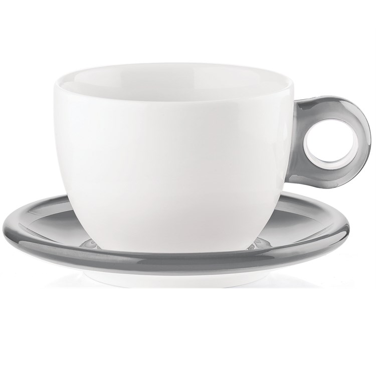 Set 2 tazze da colazione Grigio Cielo Guzzini