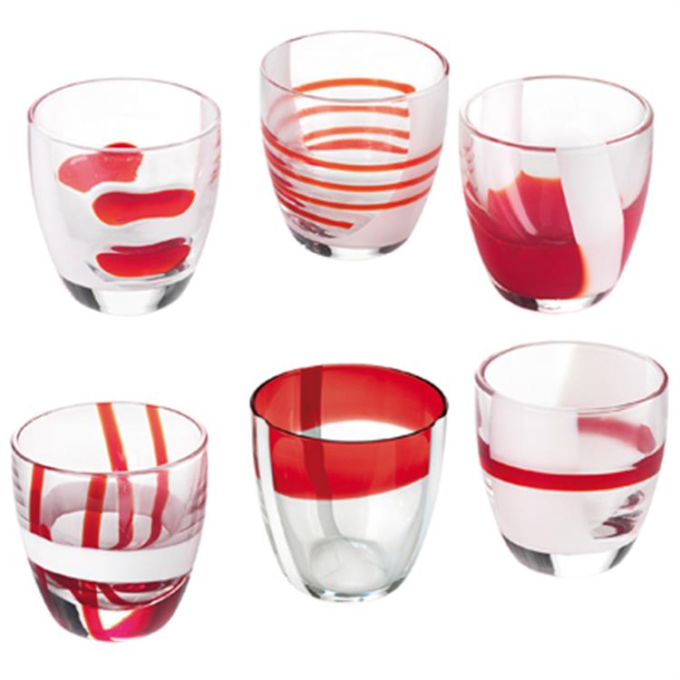 SET 6 BICCHIERINI DA LIQUORE IN VETRO - 23235 - Casa Romantica Shop