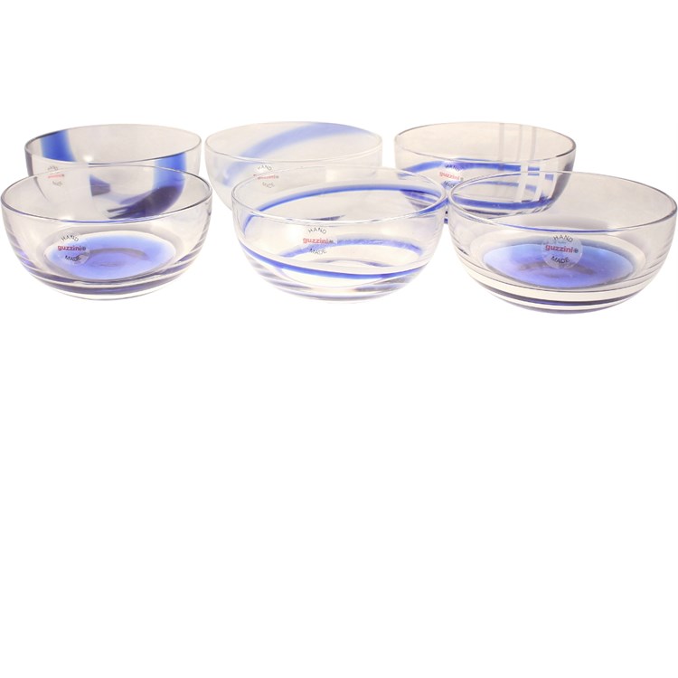 Set 6 Coppette Table Art Blu