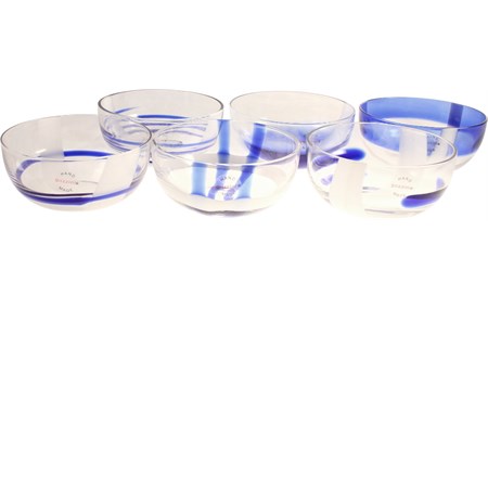 set 6 coppette table art blu guzzini dec2