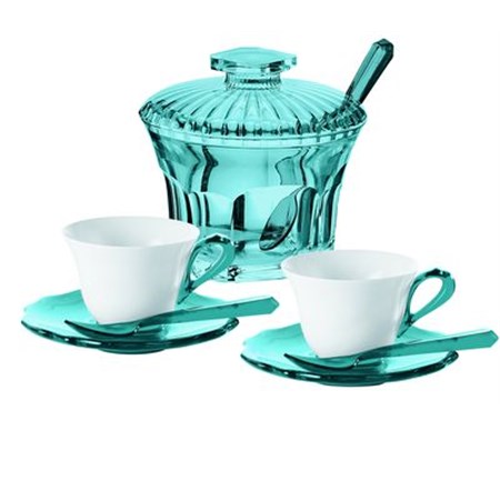 set 2 tazzine con zuccheriera azzurro mare guzzini