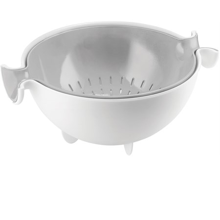 set scolatutto con contenitore grigio spin e drain