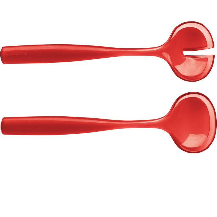 Coppia Posate Insalata Grace Rosso