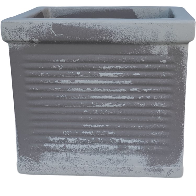 Vaso Millerighe Quadro Tortora e Sabbia cm 45