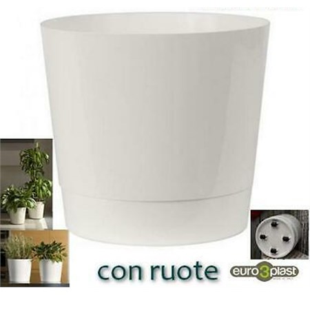 coprivaso mey con ruote avorio cm 35