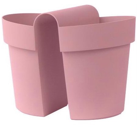 vaso be up rosa quarzo cm 25