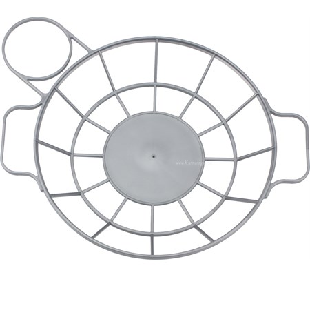 portapiatto e bicchiere in plastica grigio eliplast