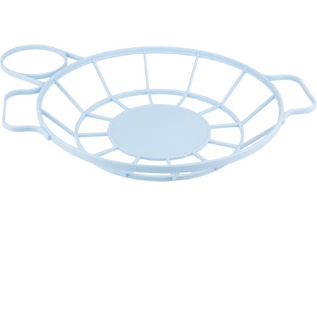 portapiatto e bicchiere in plastica celeste eliplast