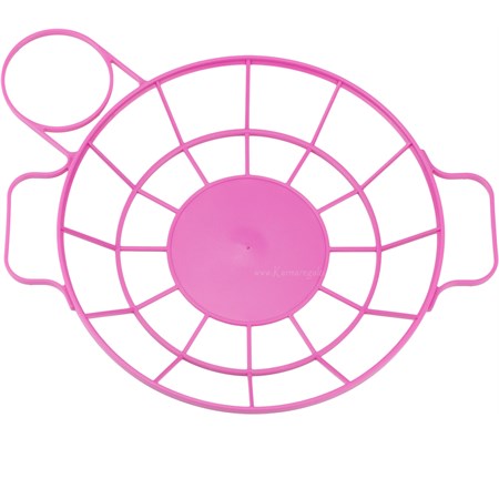 portapiatto e bicchiere in plastica fucsia eliplast