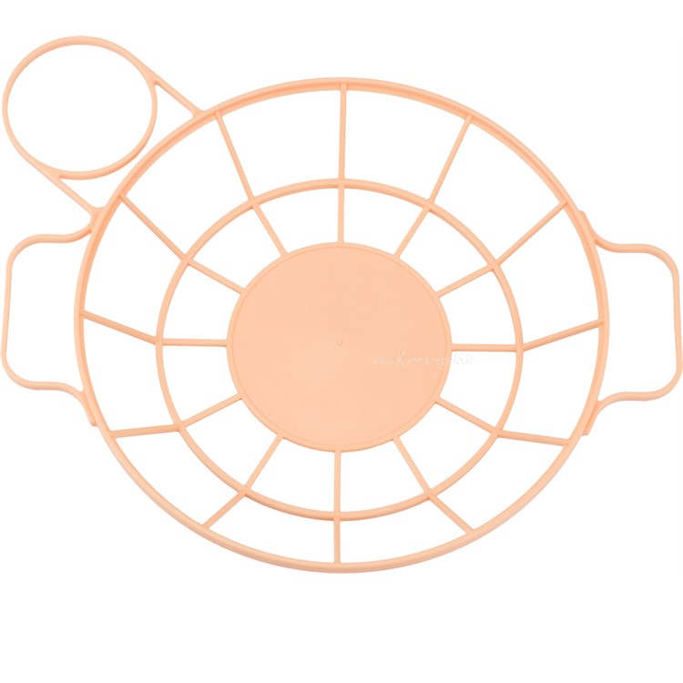 Portapiatto e bicchiere in plastica Cipria