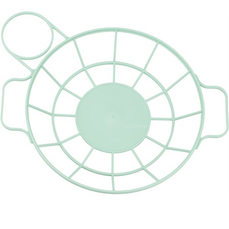 portapiatto e bicchiere in plastica acquamarina