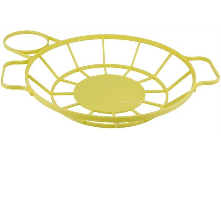 Portapiatto e bicchiere in plastica Giallo