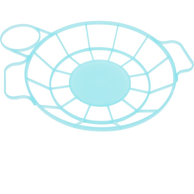 Portapiatto e bicchiere in plastica Blu Topazio Trasparente