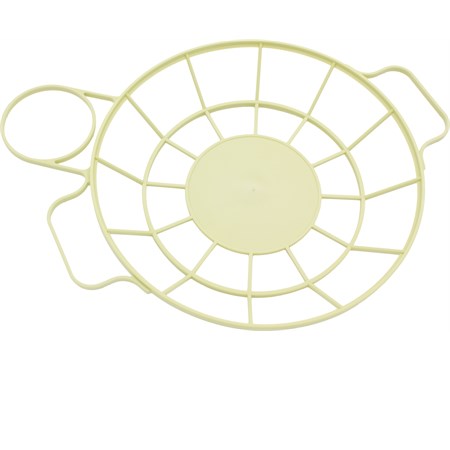 portapiatto e bicchiere in plastica verde pistacchio