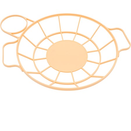 portapiatto e bicchiere in plastica rosa salmone