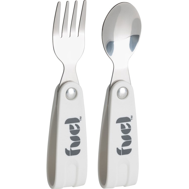 Set 2 posate pieghevoli grigio ghiaccio