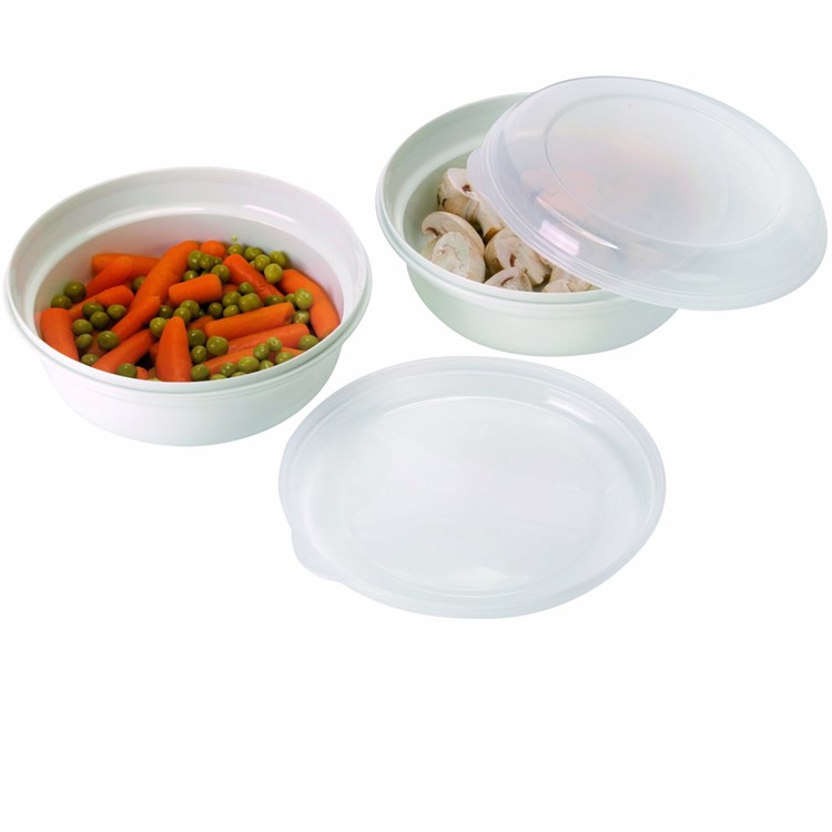 Set 2 contenitori per microonde 