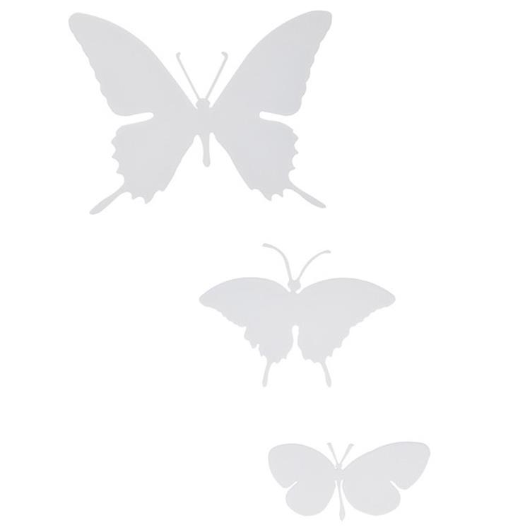 Kit 3 Farfalle Butterfly Alluminio