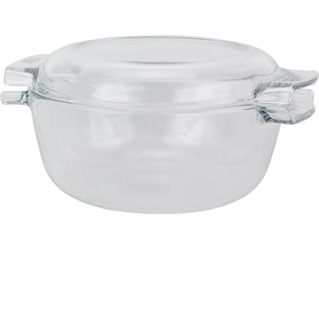casseruola in vetro pyrex con coperchio