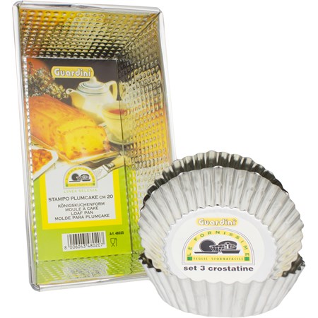 stampo plumcake con in regalo 3 stampi crostatine