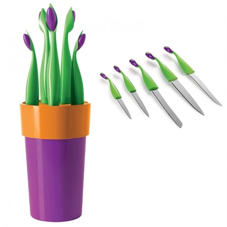 fiorino viola base ceppo con coltelli