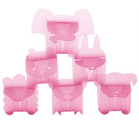 party animals allacciatovaglioli rosa e my guzzini