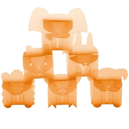 party animals allacciatovaglioli arancio e my guzzini