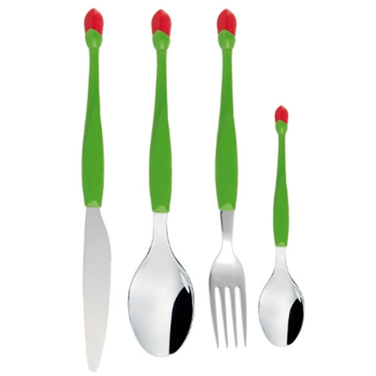 Bouquet Tulip Rosso Set 4 Posate