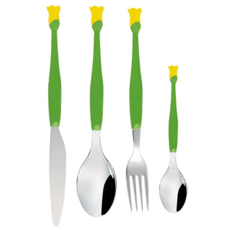 Bouquet Lilium Giallo Set 4 Posate