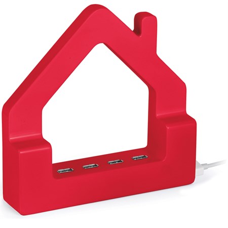 multiporta hub usb city house rossa e my