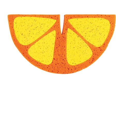 spugna da bagno slice arancio e my guzzini