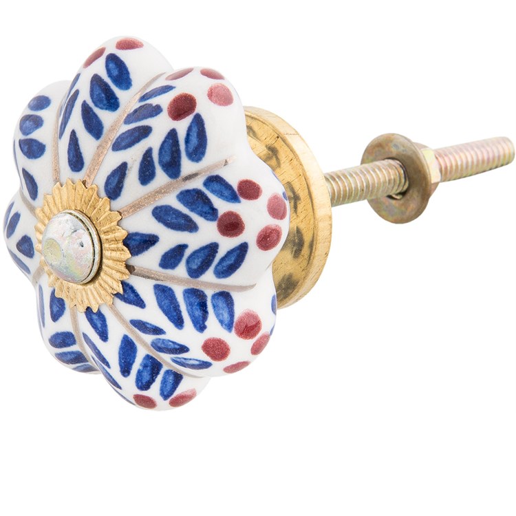 Pomello Con Petali Blu