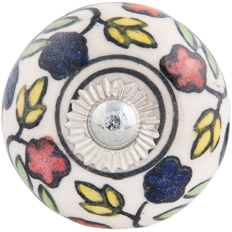 Pomello Con Fiori Colorati