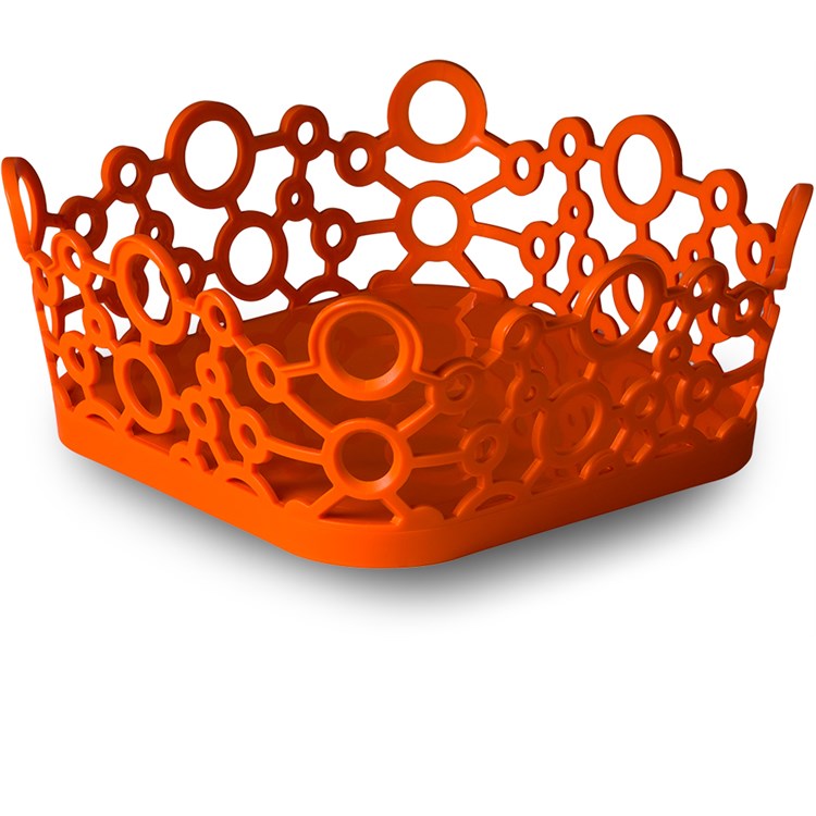 Cestino quadrato ForMe arancio