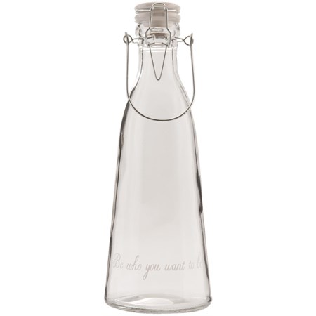 bottiglia in vetro con meccanismo