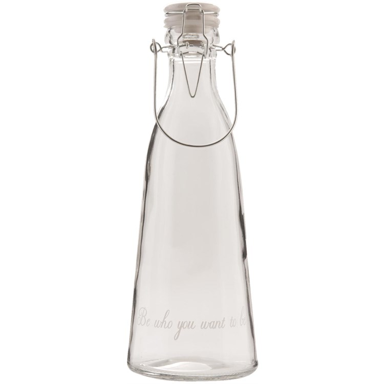 Bottiglia in vetro con meccanismo