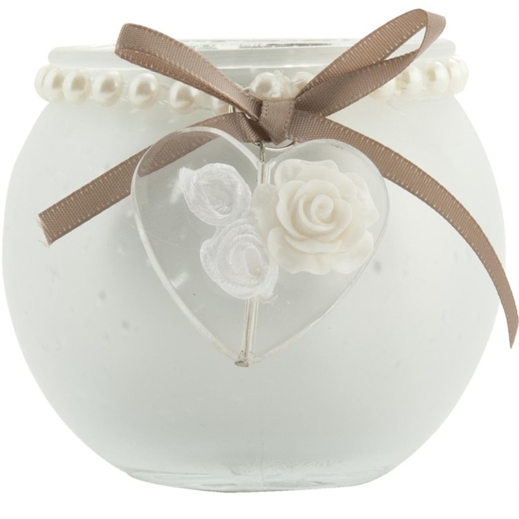 Porta Tea-light Con Perline