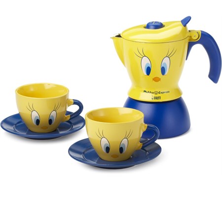 moka mukka tweety per cappuccino 2 tazze