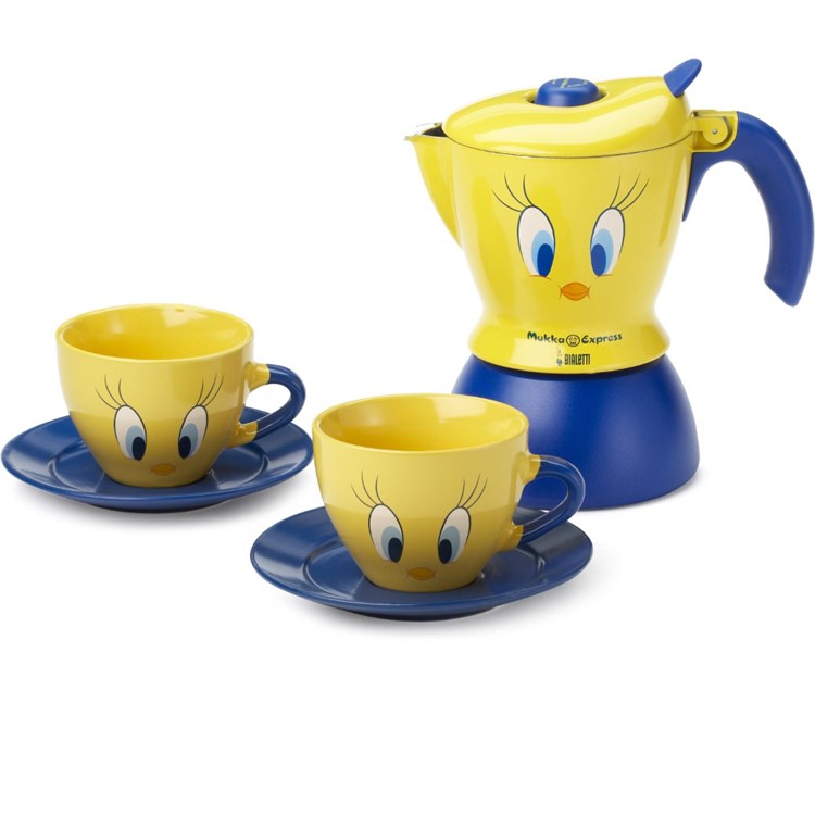 Moka Mukka Tweety Per Cappuccino 2 Tazze