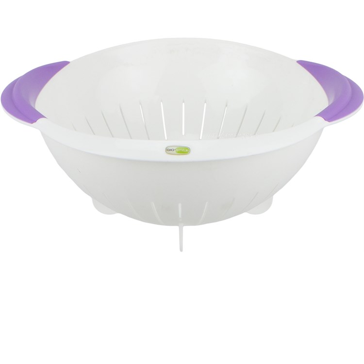 Scolapasta Riflori bianco e viola