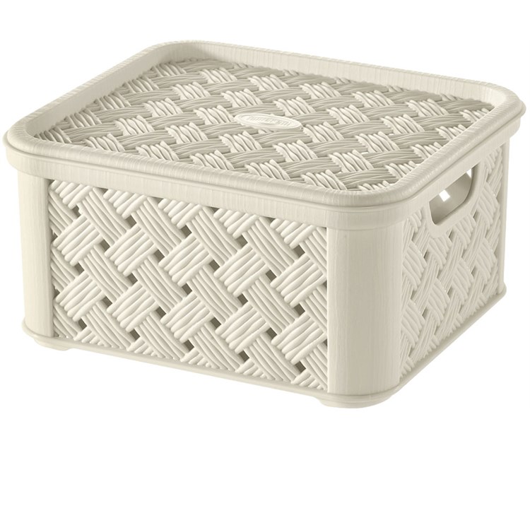 Scatola piccola Arianna con coperchio angora 